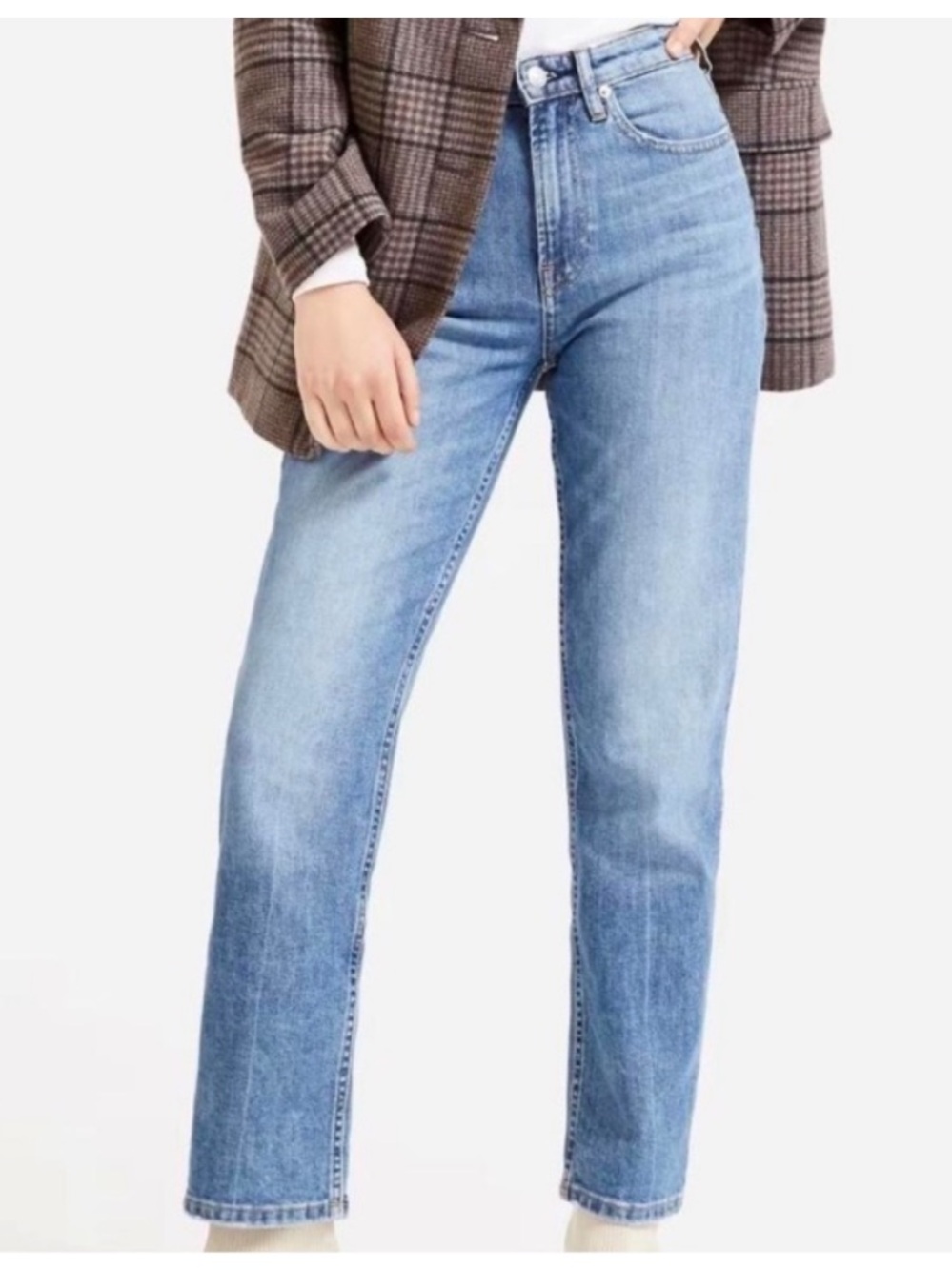 Everlane Straight-Leg Women's Jeans in Light Blue